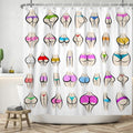 Jolof Store Funny Butt Curve Shower Curtain | Waterproof Polyester, 180x200cm
