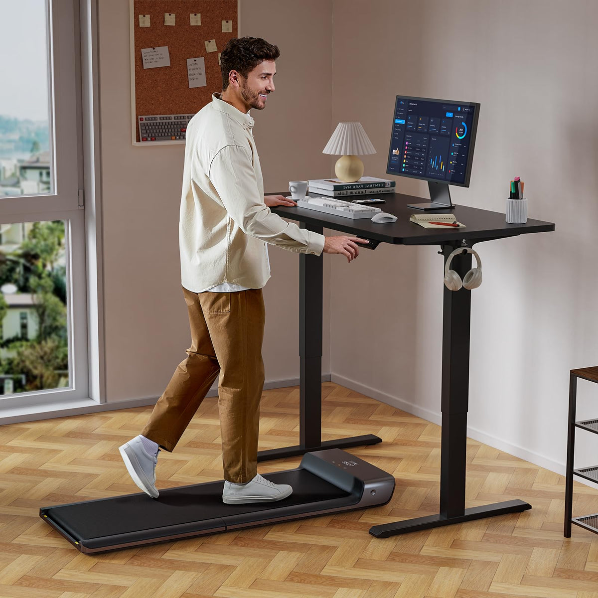 WALKINGDESK Electric Standing Desk, 140 x 60 cm, Black - image 2