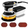 DEKOPRO Random Orbit Sander – 300W Electric Sander with 16 Sandpapers
