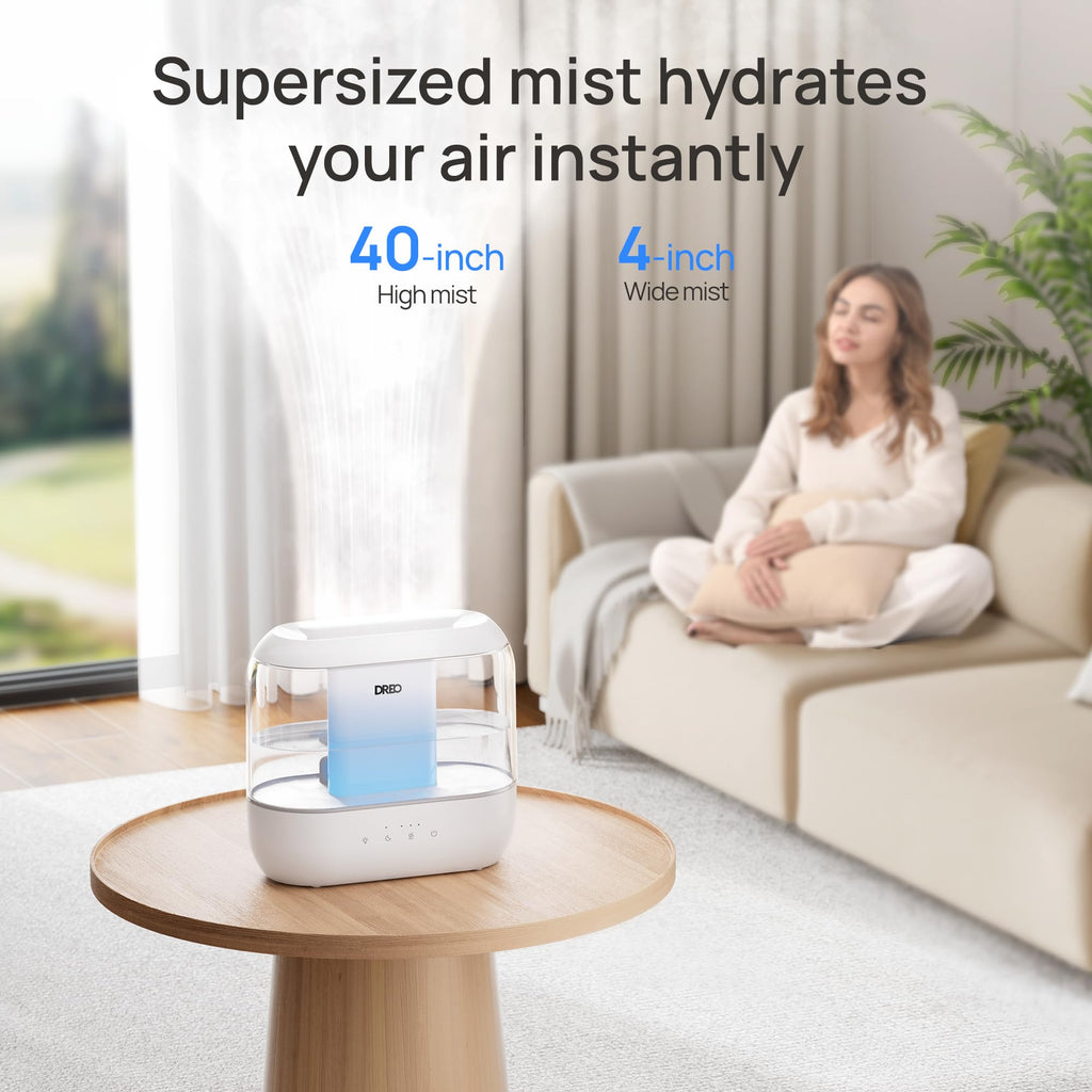 Dreo 4L Cool Mist Humidifier – Quiet Ultrasonic Diffuser with Night Light