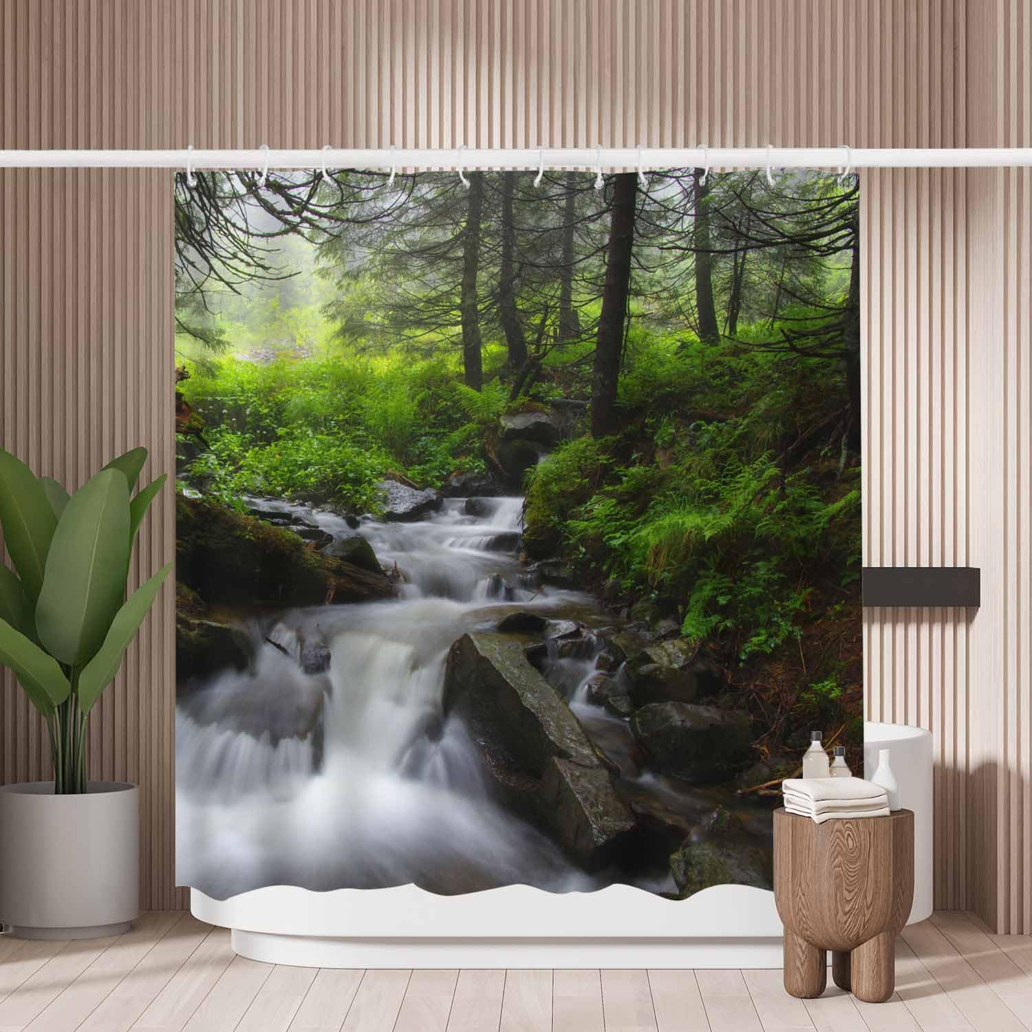 Misty Shower Curtain – Mold Resistant Waterproof Polyester