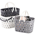 Hacaroa 3-Pack Portable Shower Caddy | Plastic Toiletry Storage Baskets
