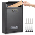 DOSYEN Wall Mounted Steel Mail Box | Waterproof Combination Lock Post Box