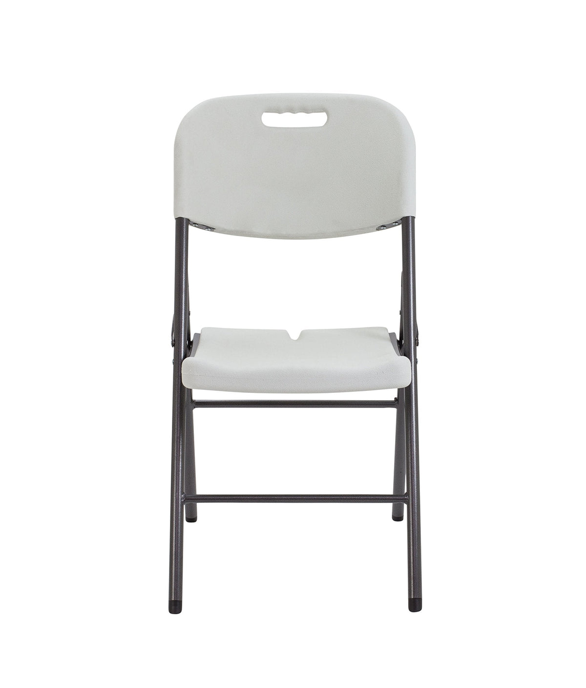 Office Hippo Occasional Folding 4 Leg Chair, Plastic, White - image 2