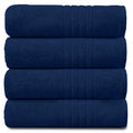 GC Gaveno Cavailia Hampton Bath Towel Set | 100% Cotton 450GSM Navy 4PK