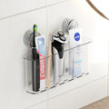 Suction Toothbrush Holder | Large No-Drill Wall Mount Stand