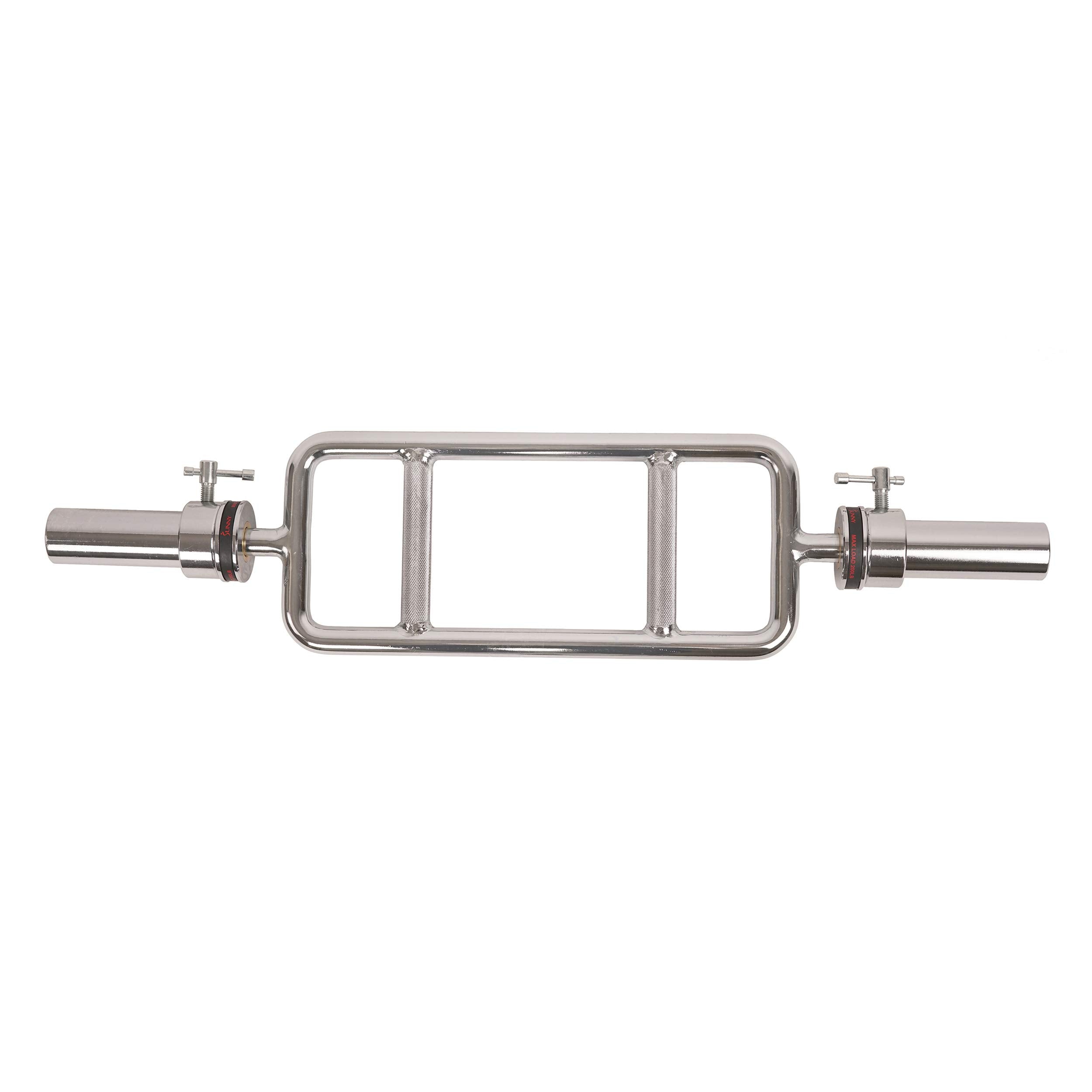Sunny Health & Fitness 34" Olympic Triceps Bar with Ring Collars
