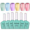 Firedeep 6 Color Summer Pastel Gel Polish Set | Hema Free UV Kit