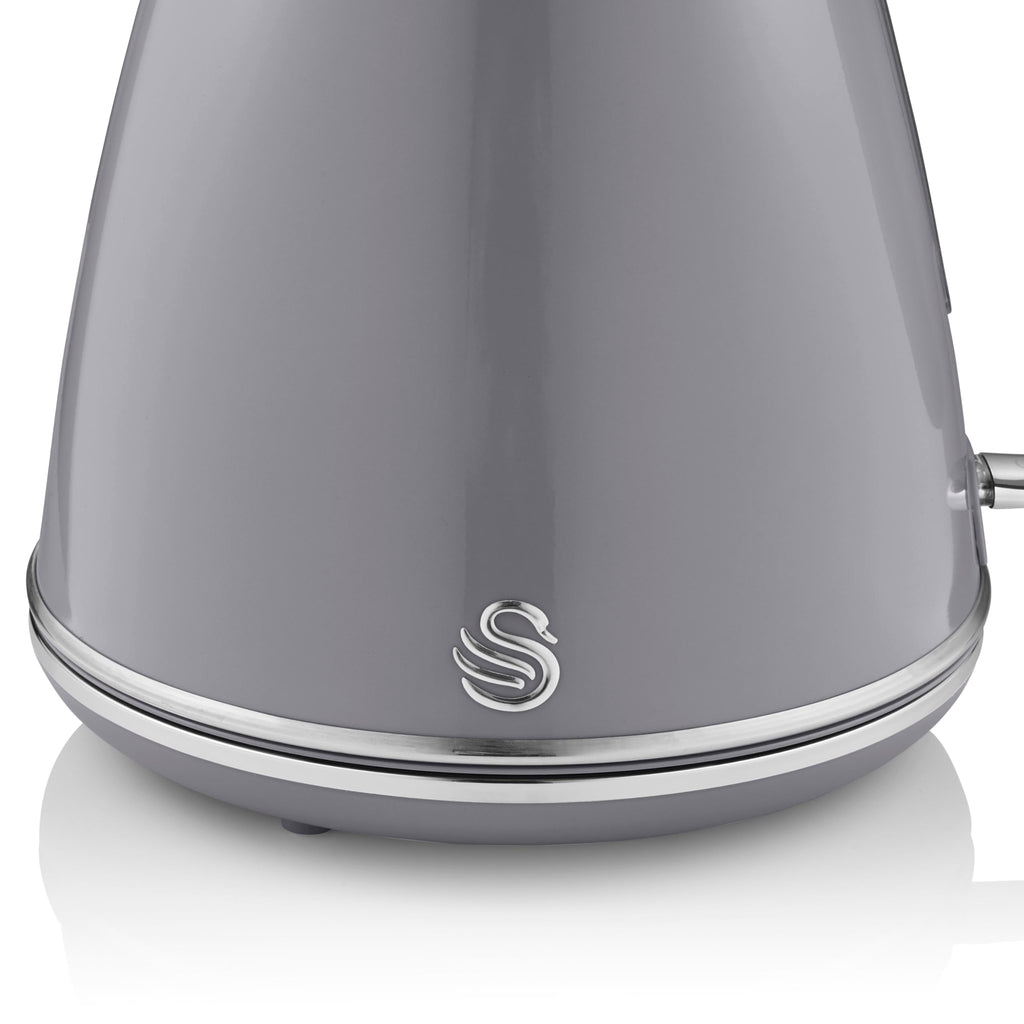 Swan Retro Jug Kettle | 1.5L Fast Boil Electric Kettle - Grey