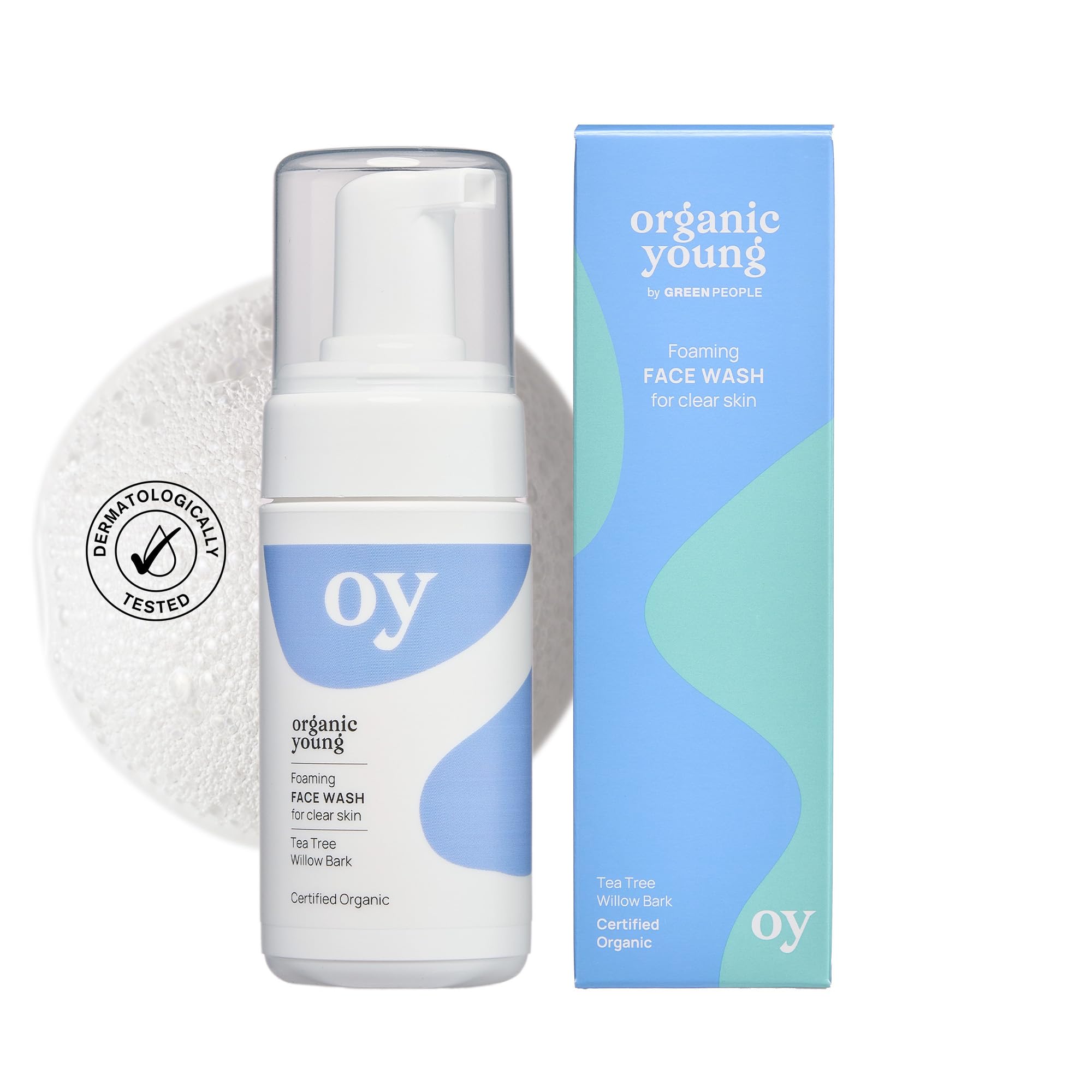 Green People Organic Teen Foaming Face Wash for Oily & Spot-Prone Skin - 100ml