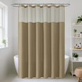 ROLIZOE Waffle Shower Curtain - Waterproof Fabric with 12 Hooks