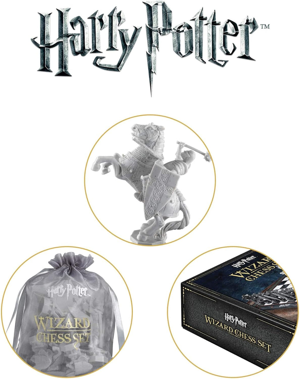 The Noble Collection Harry Potter Wizard Chess Set | Movie Prop Replica