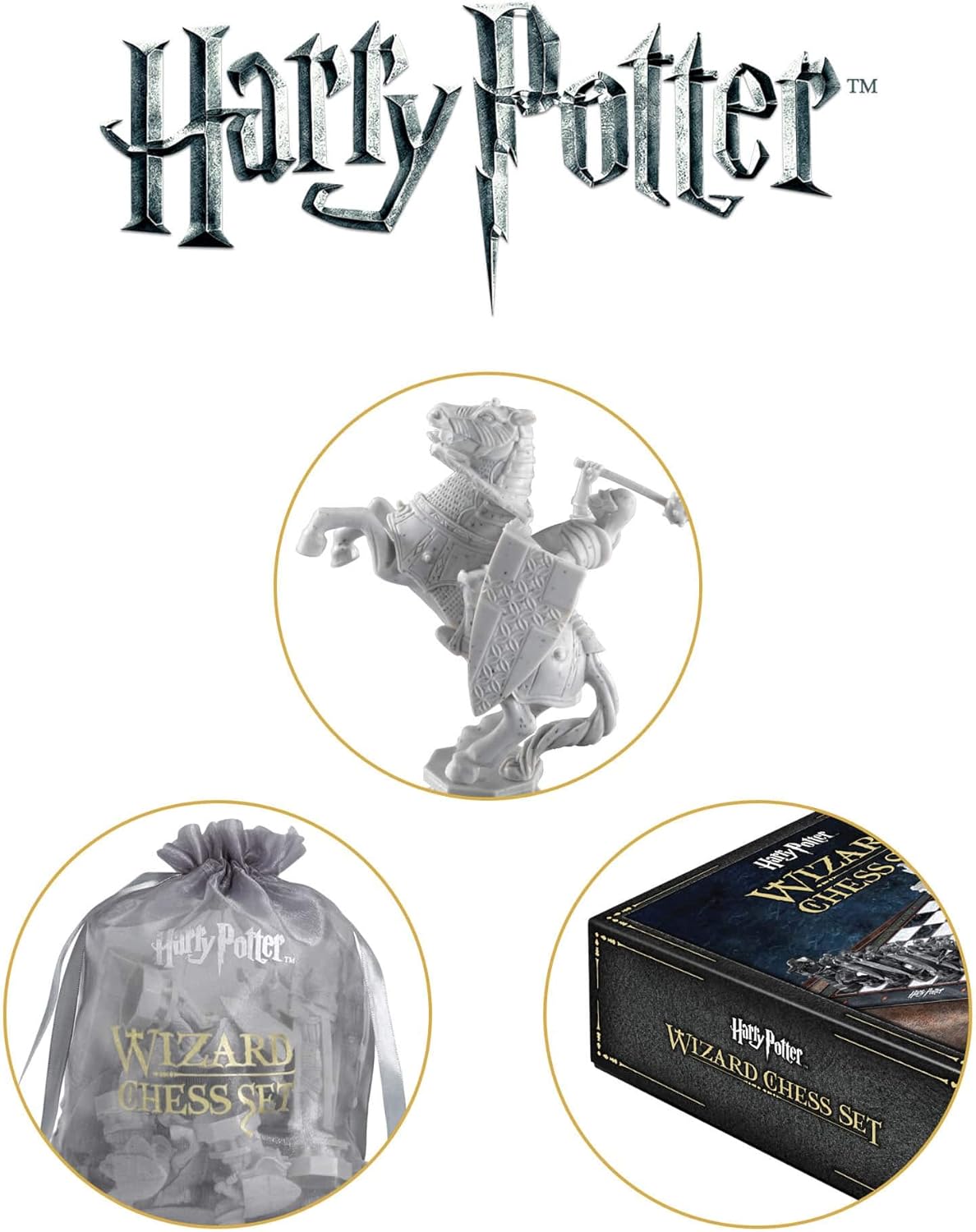 The Noble Collection Harry Potter Wizard Chess Set | Movie Prop Replica