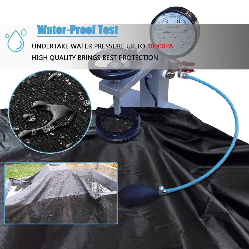 SIRUITON 4-Piece Patio Furniture Cover Set | 420D Waterproof Oxford - Black