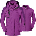 Massive Discounts Women's 3-in-1 Ski Jacket | Waterproof Winter Coat – Purple