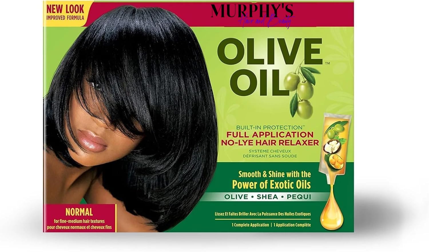 Olive Oil No-Lye Hair Relaxer – Regular Strength System