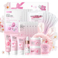 LAIKOU Sakura Skincare Gift Set | 23-Piece Hydrating Face Mask & Serum Kit