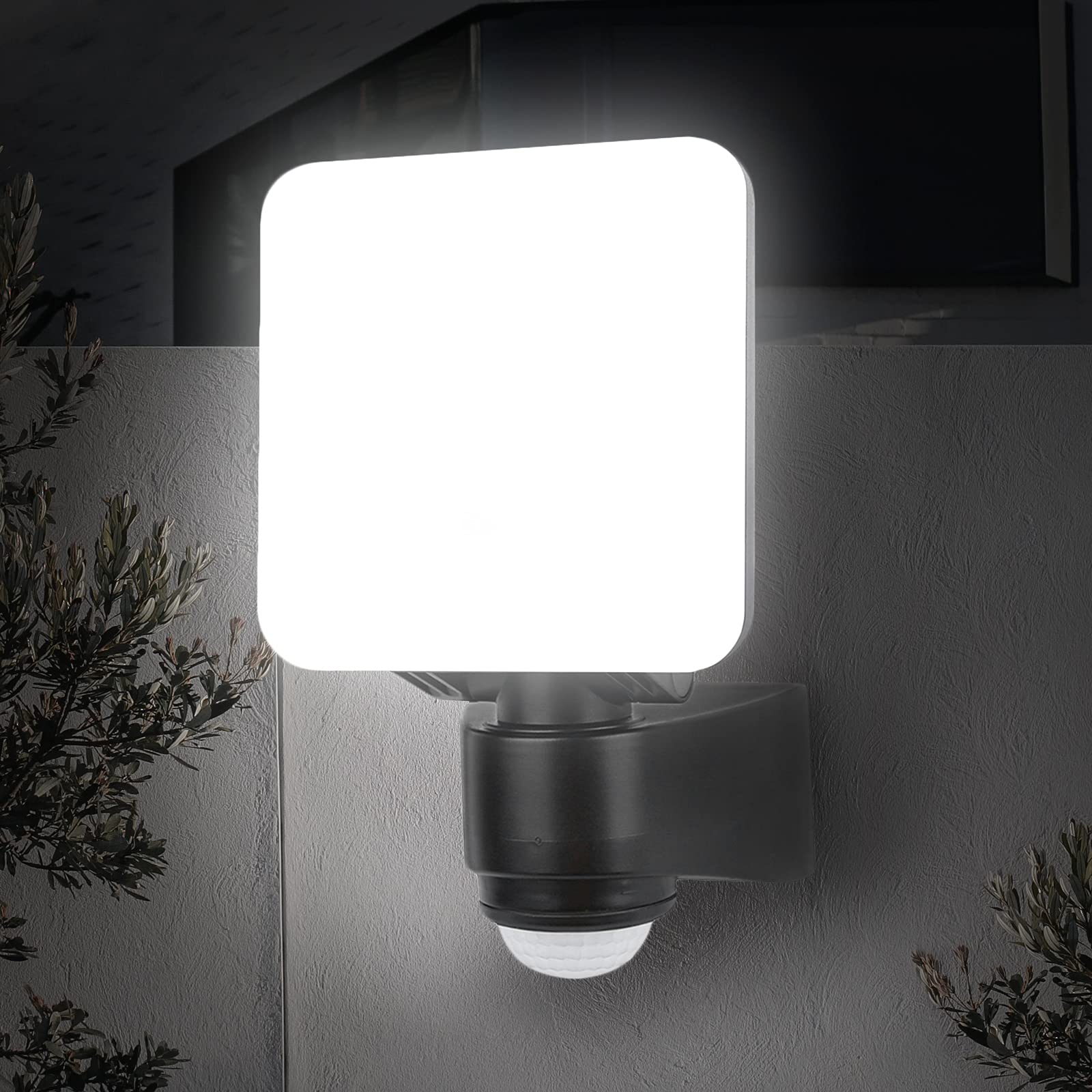 Jolof Store 10W LED Outdoor Wall Light – IP54 Motion Sensor Security