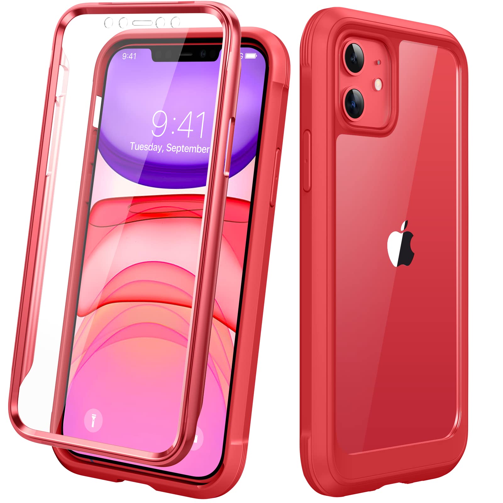 Diaclara iPhone 11 Case – Full Body Shockproof TPU Cover with Screen Protector