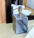 KLEO Natural Stone Soap Dispenser | Handcrafted Black Bathroom Accessory