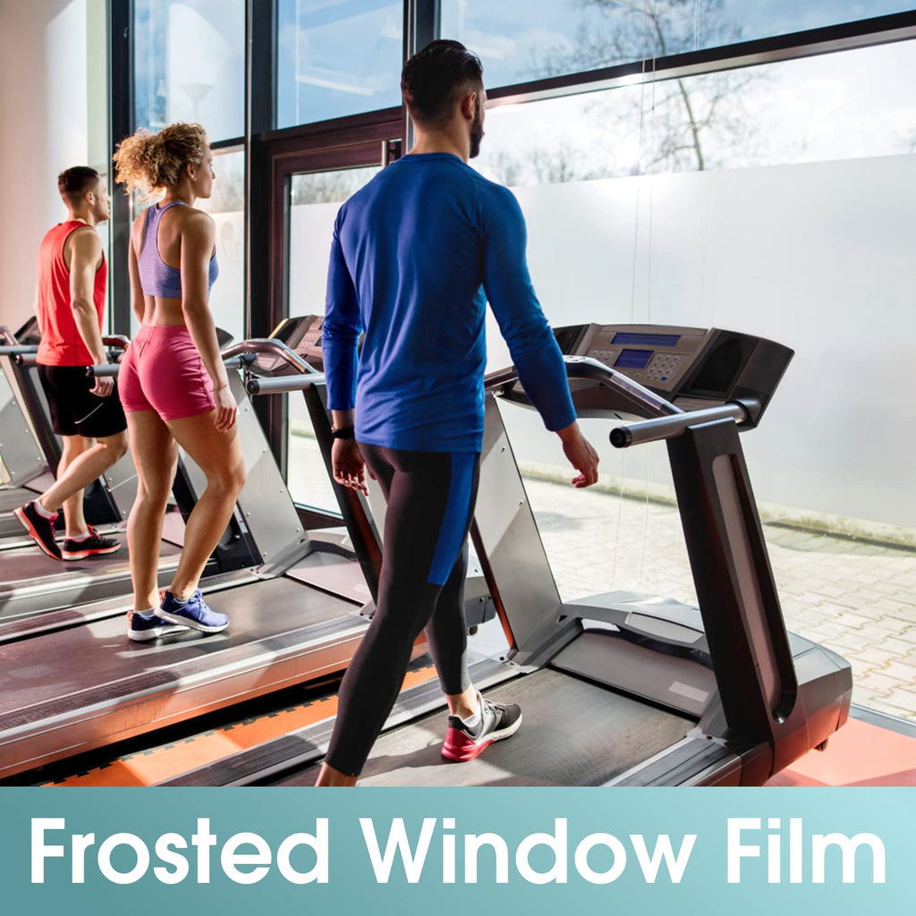 DOWELL Frosted Window Privacy Film | Opaque Static Cling, 60x400cm