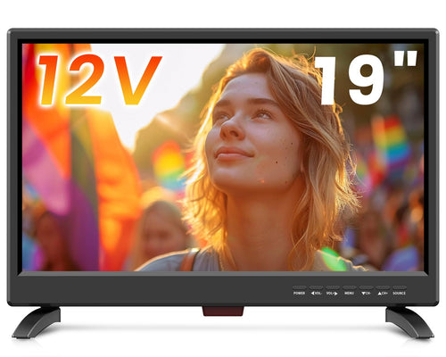 Jolof Store 19 Inch LED TV | 12V Portable Freeview TV for Campervans