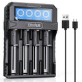 Dlyfull 18650 Battery Charger | LCD Display Fast Charging Li-ion Unit