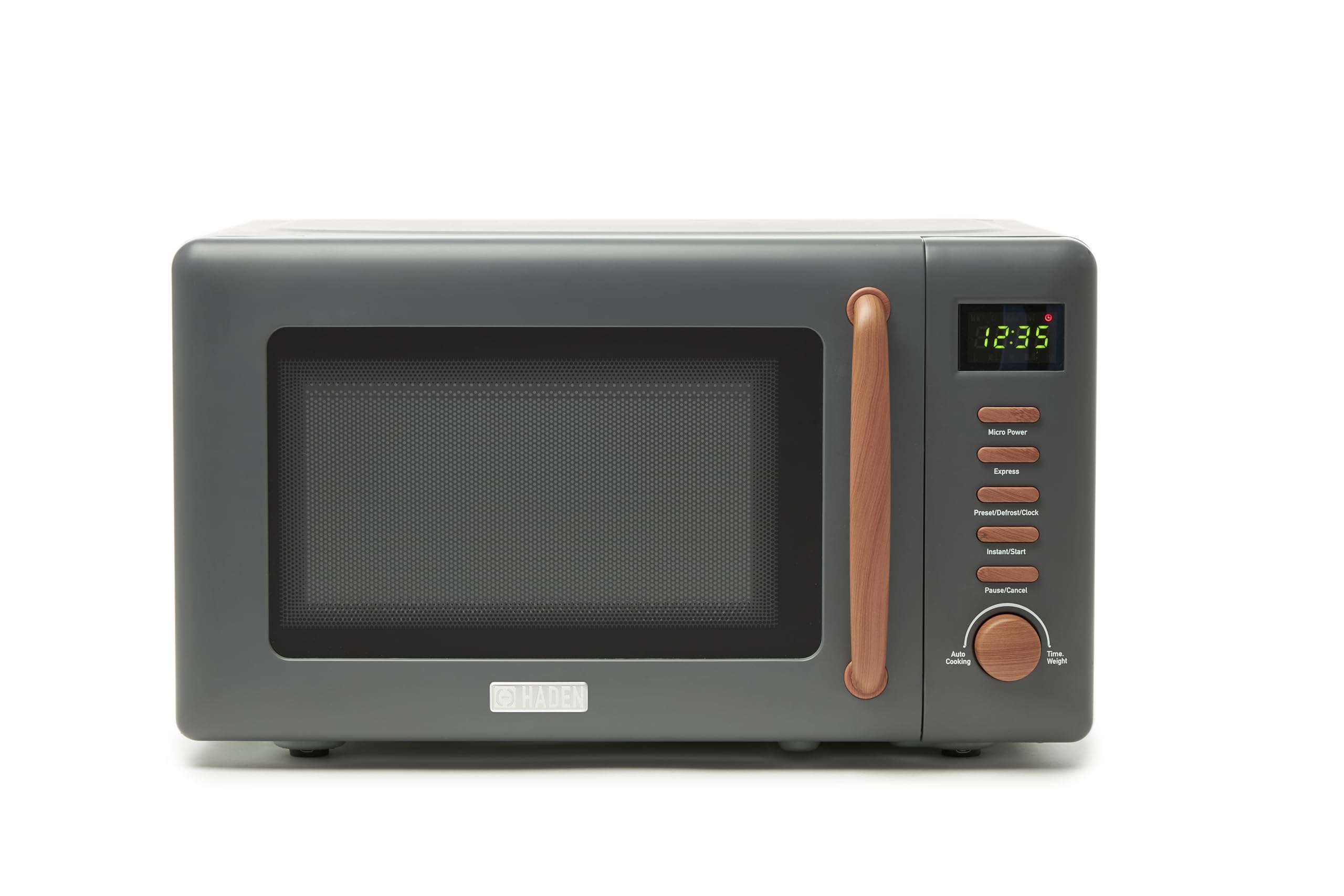 Dorchester Grey 800W Digital Microwave - 20L Compact Oven