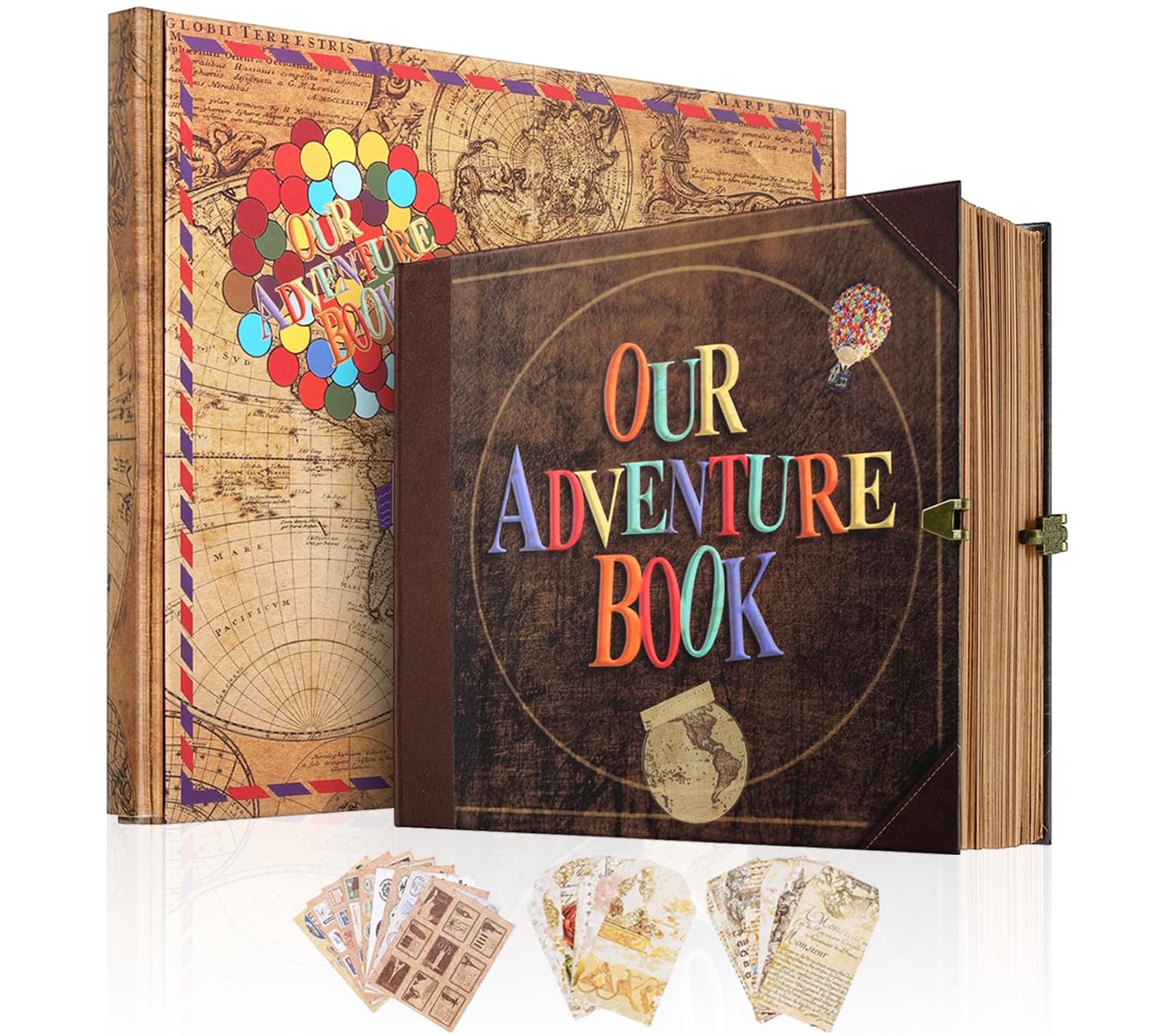Our Adventure Book Scrapbook | 146-Page Vintage Photo Album