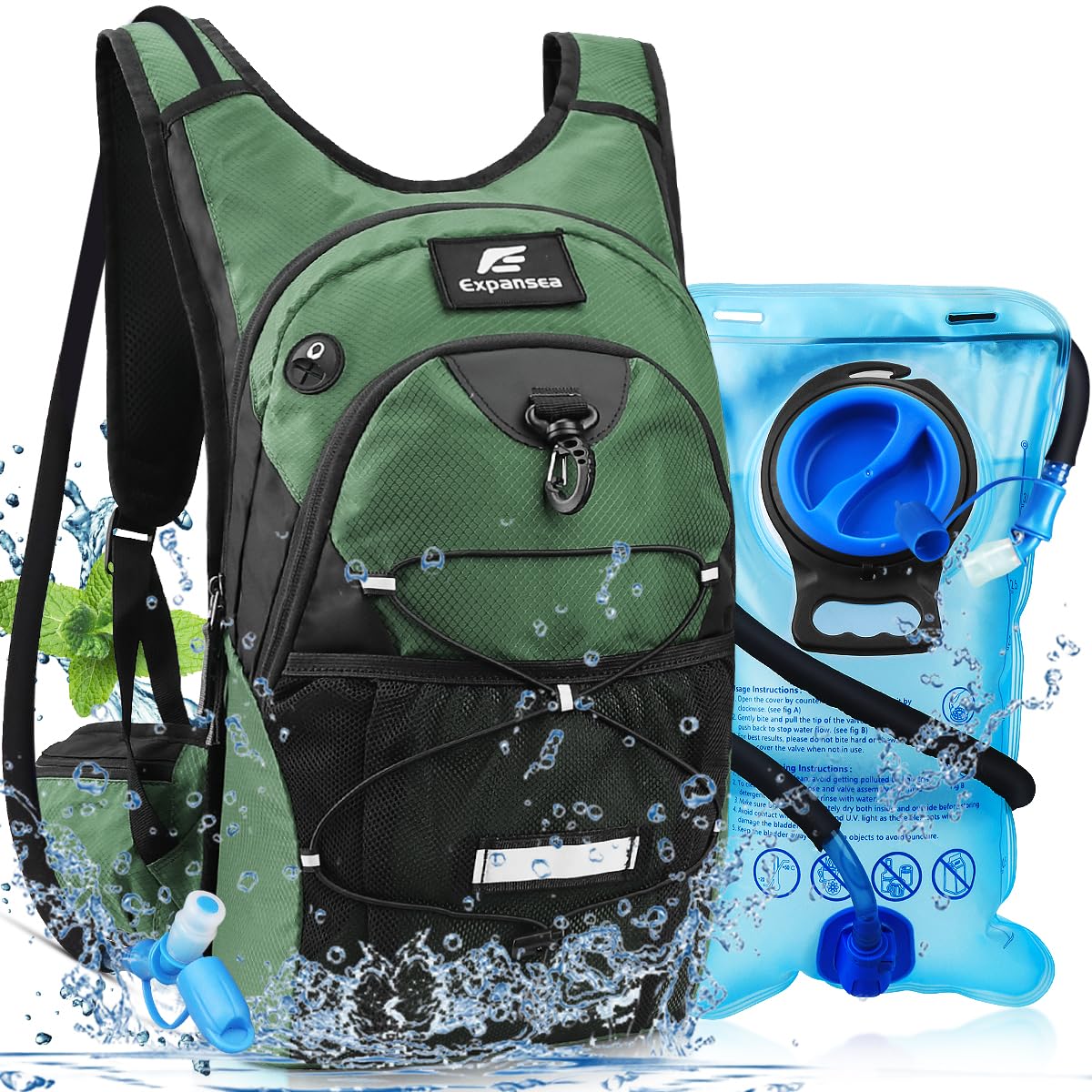 Expansea Hydration Backpack | 3L Water Bladder Insulated Hiking Pack