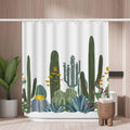 Cactus Shower Curtain – Mold Resistant Polyester 180x180cm