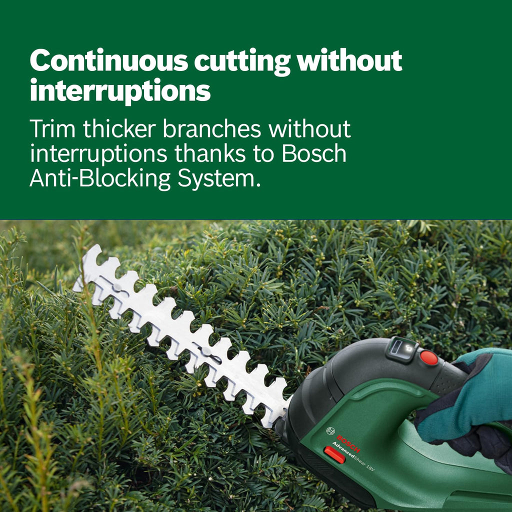 Bosch AdvancedShear 18V-10 Cordless Shrub and Grass Shear Set