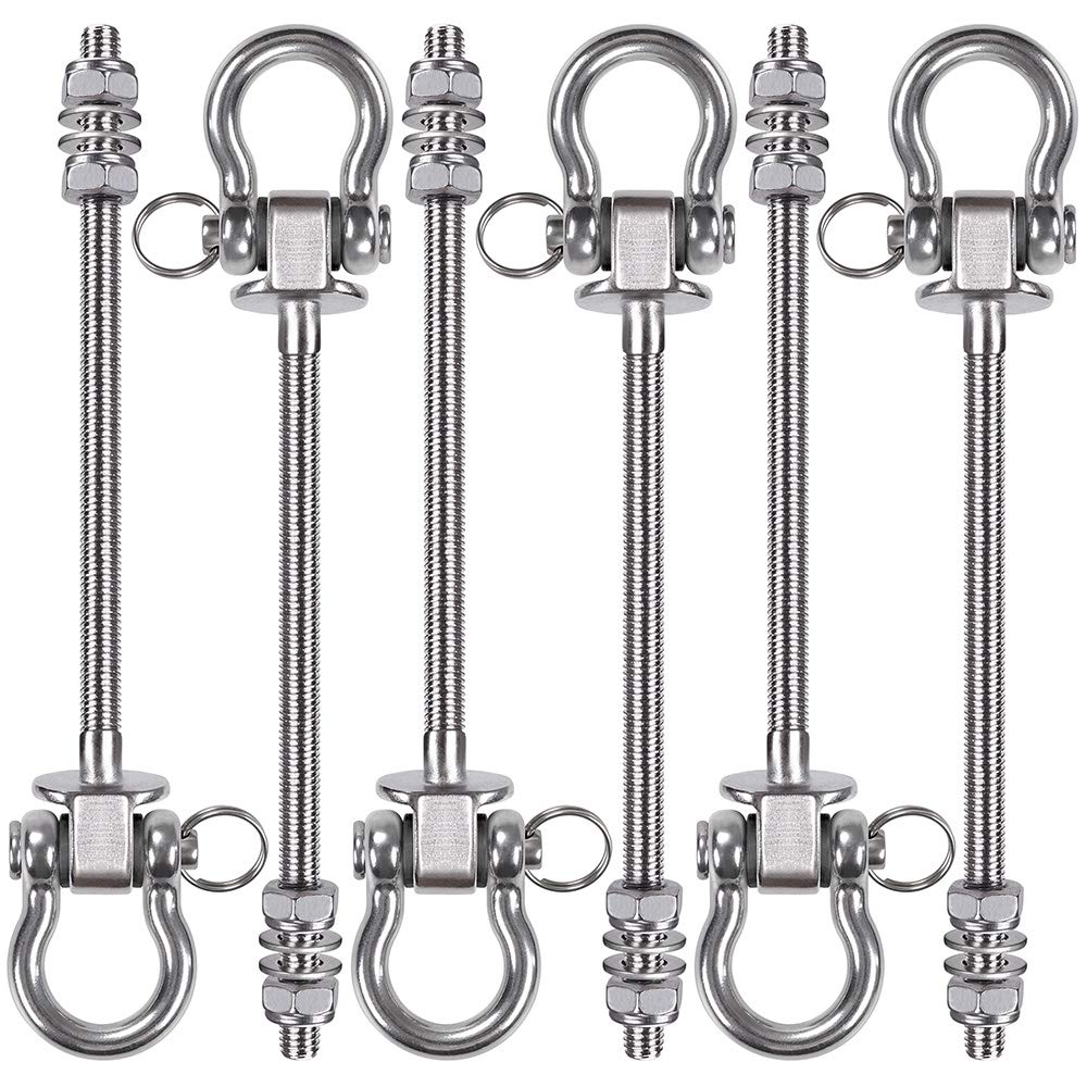 BeneLabel 6-Piece Stainless Steel Swing Hanger Kit – 1800lb Capacity