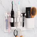 YOHOM Adhesive Electric Toothbrush Holder | Wall Mounted Razor Organizer