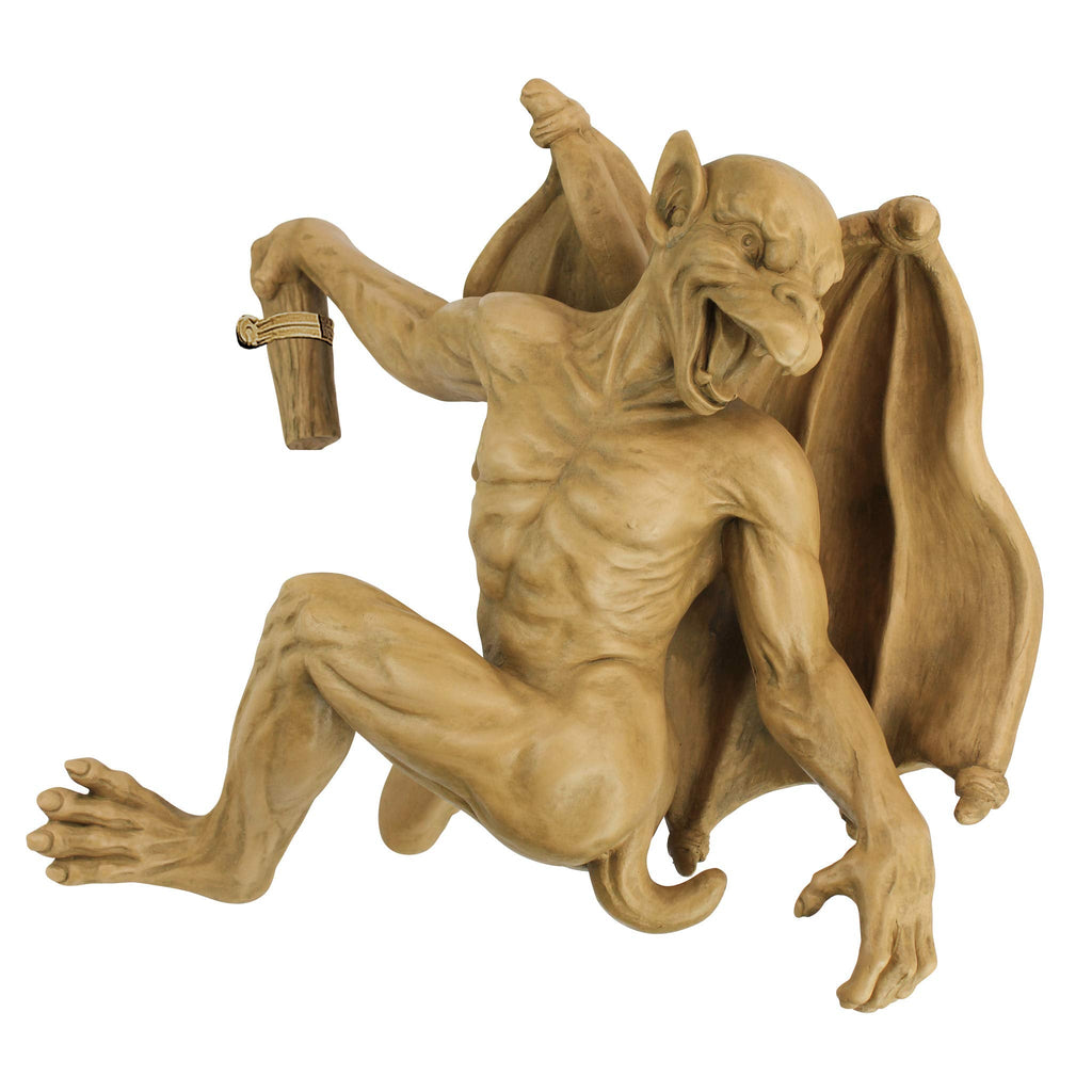 Design Toscano Gaston Gothic Gargoyle Hanging Wall Statue – 33cm Stone