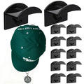 : GaoBangM 12 Pack Self Adhesive Hat Holder Cap Hooks Hat Rack for Wall