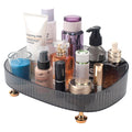 Makeup Perfume Organiser – Grey PET Vanity Tray for Bathroom