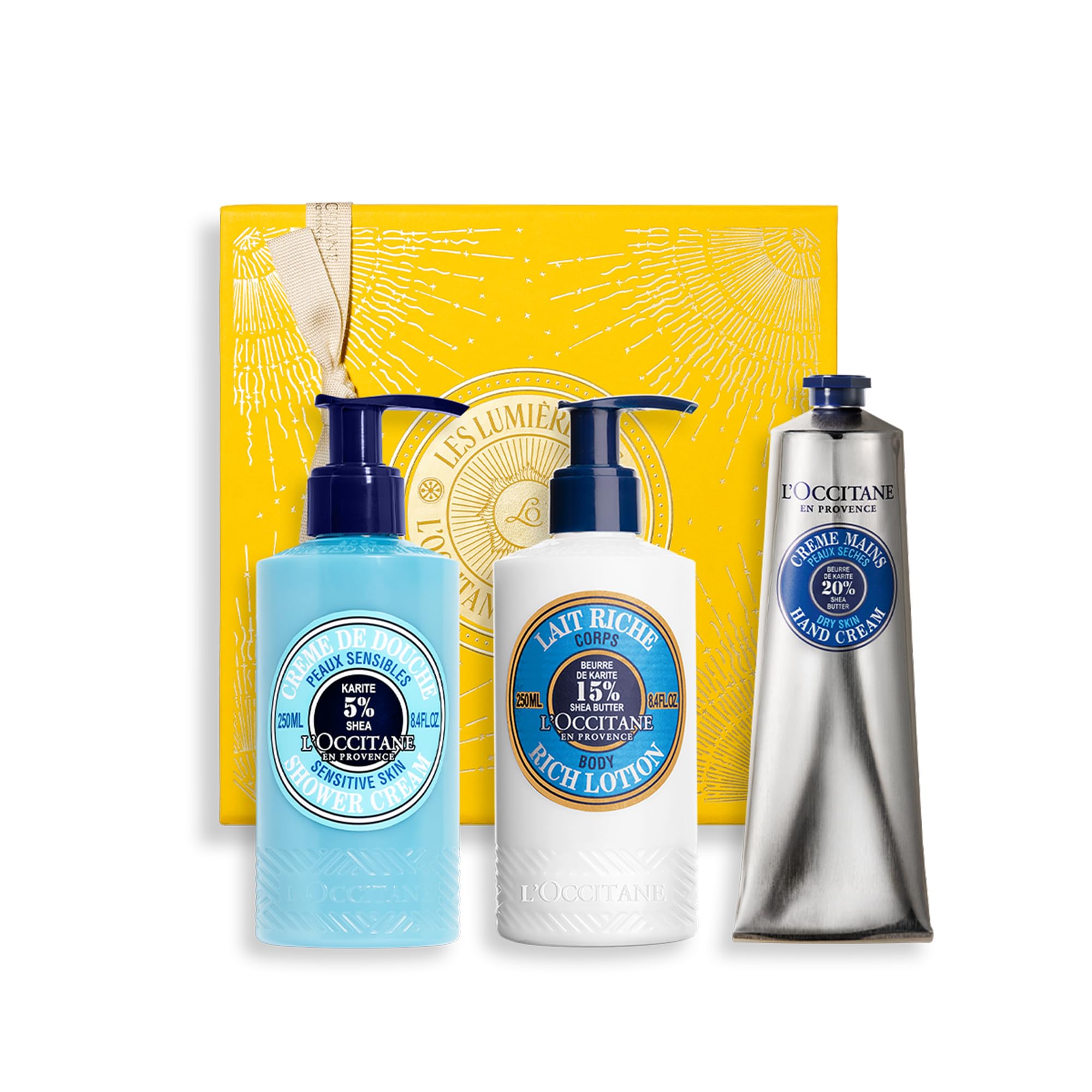 L'OCCITANE Shea Butter Body Care Gift Set – Nourishing 3-Piece Collection