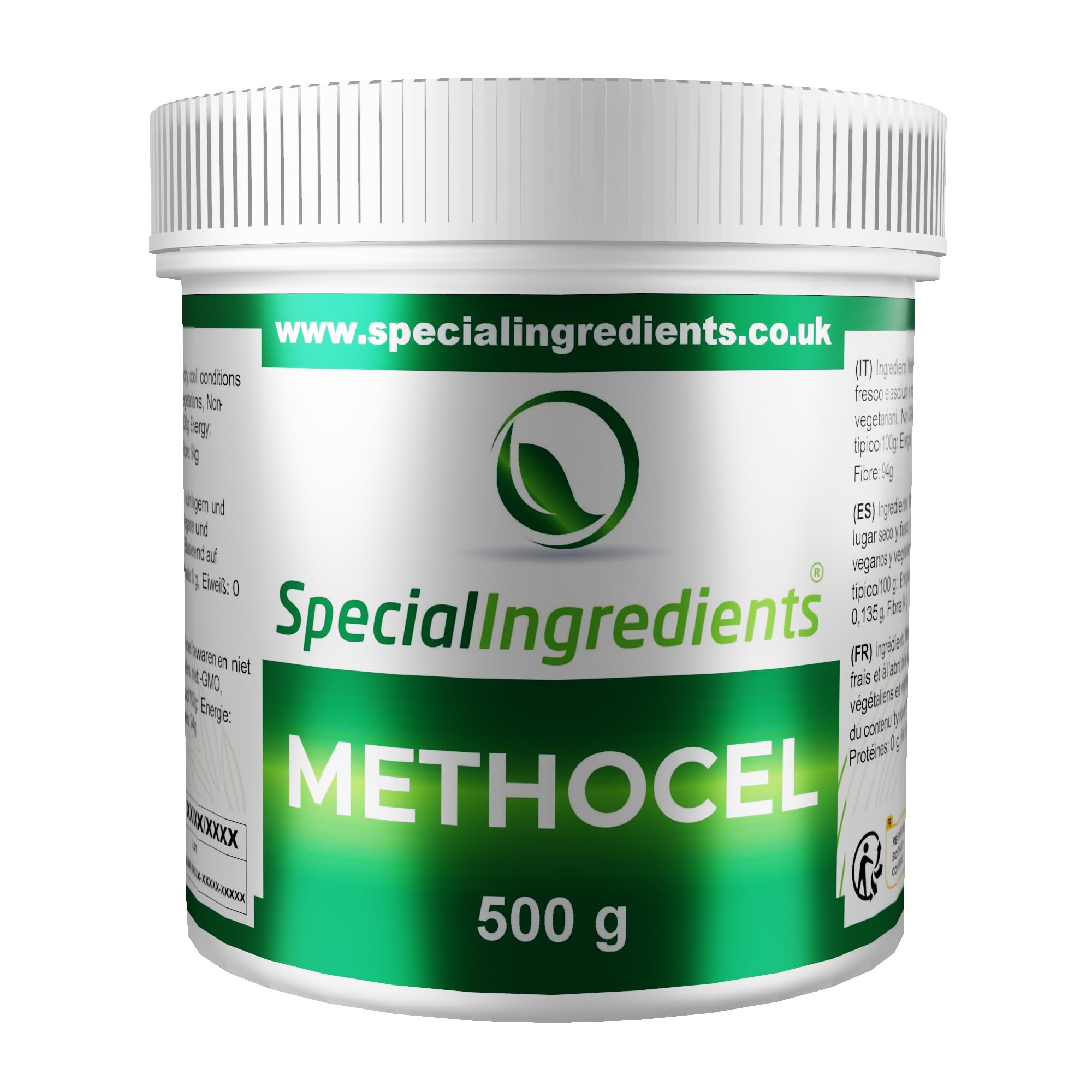 Methocel Methylcellulose 500g – Vegan Food Grade Thickener