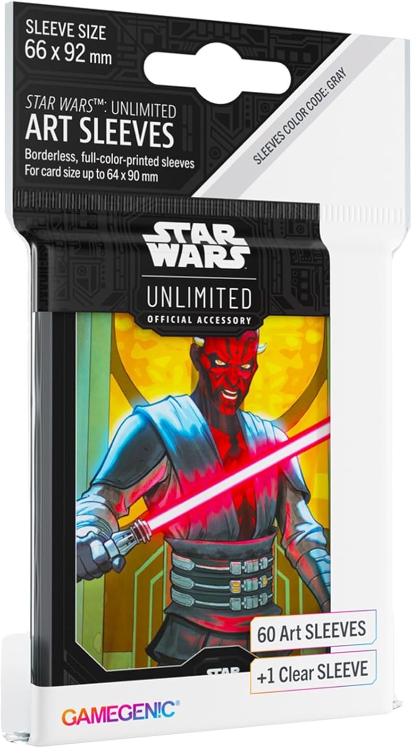 Gamegenic Star Wars: Unlimited Art Sleeves – Darth Maul Matte