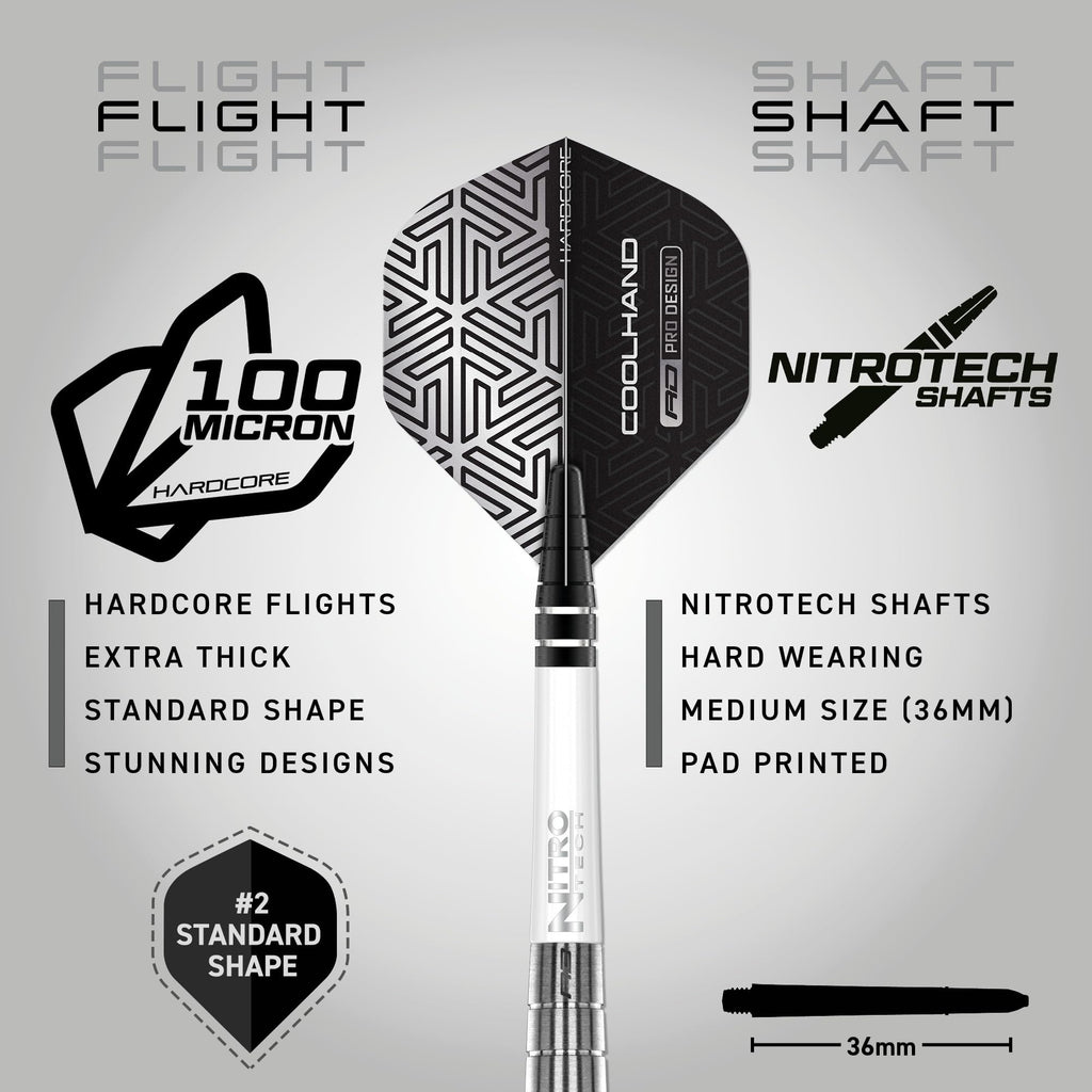 Red Dragon Luke Humphries TX1 Pioneer 22g Tungsten Darts Set