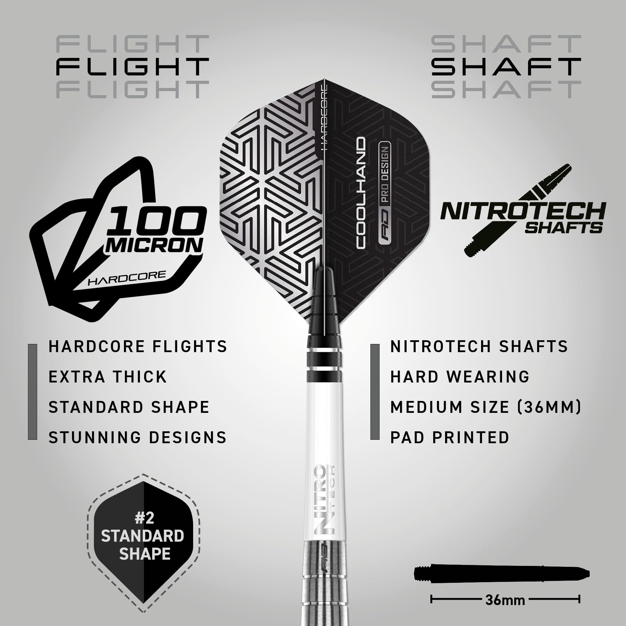 Red Dragon Luke Humphries TX1 Pioneer 22g Tungsten Darts Set