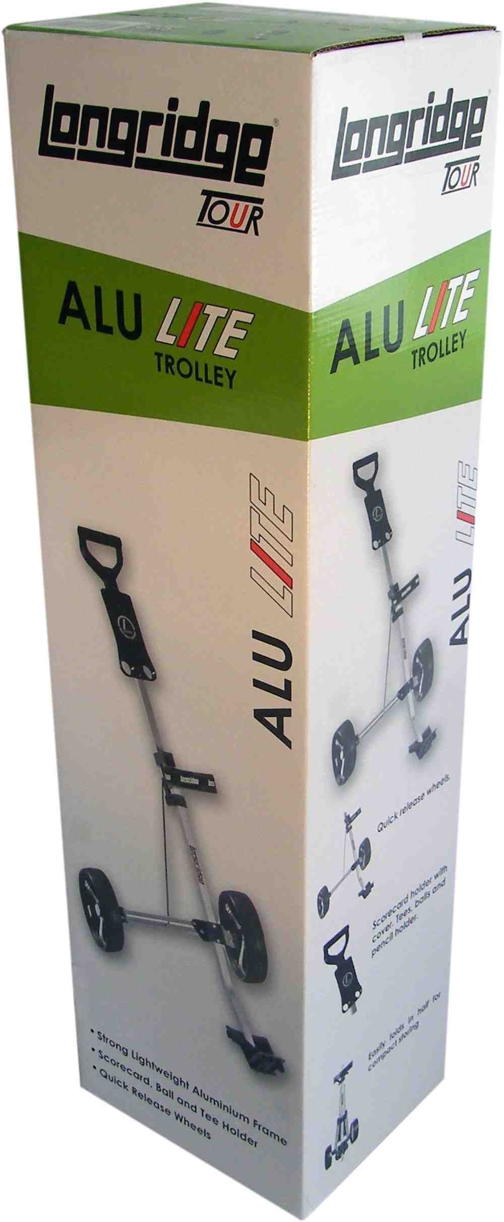 Longridge Alu Lite 2 Wheel Golf Trolley – Lightweight Silver Aluminum