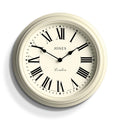 Jones Clocks Venetian Wall Clock – 30cm White Round Roman Numeral