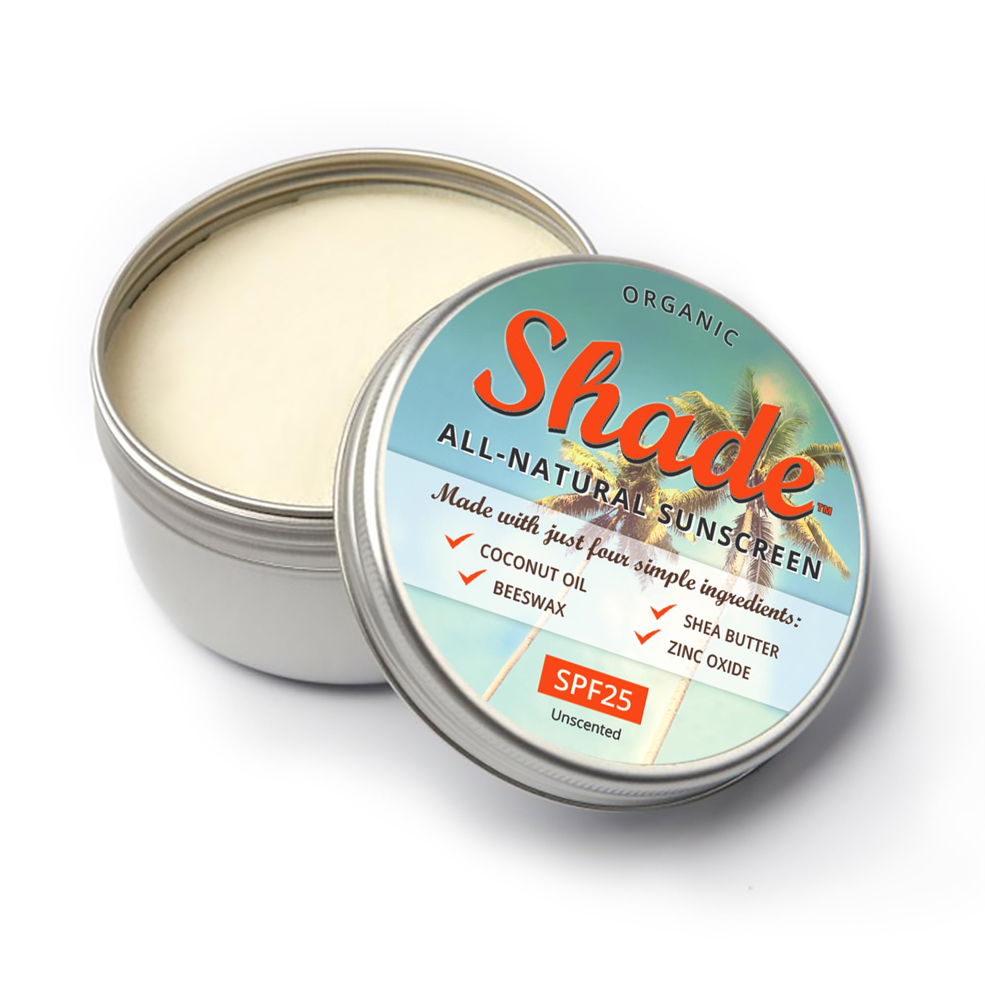 All-Natural Mineral Sunscreen SPF25 | Zinc Oxide | 100ml