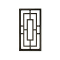 Nuvo Iron Rectangular Gate Insert - 9" x 17" Black Cast Aluminum