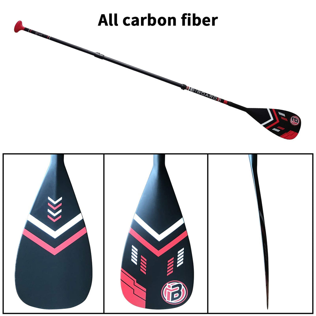 iBOARD Carbon Fiber SUP Paddle | 3-Piece Adjustable Kayak Paddle