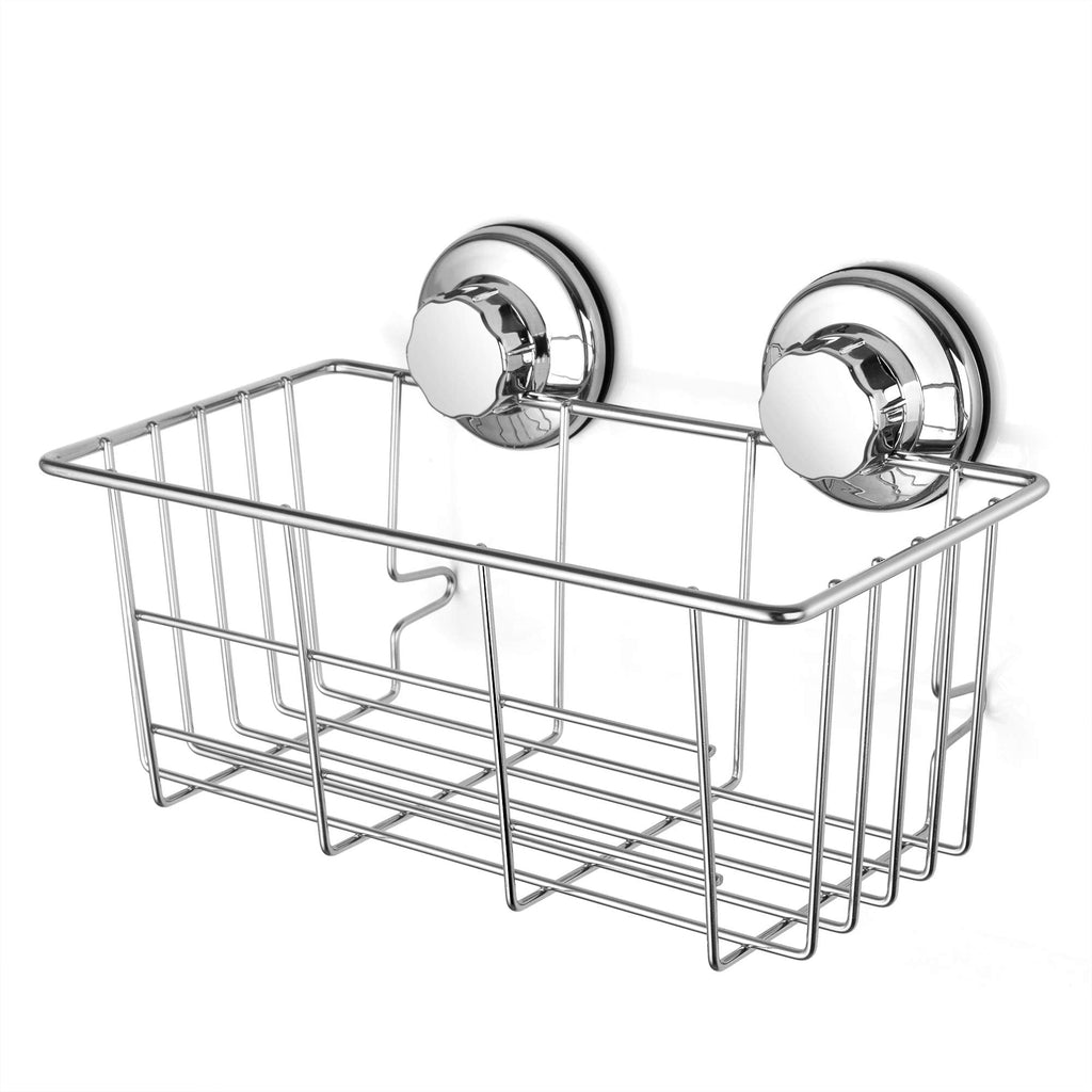 iPEGTOP Stainless Steel Suction Cup Shower Caddy - 2 Pack Bath Shelf