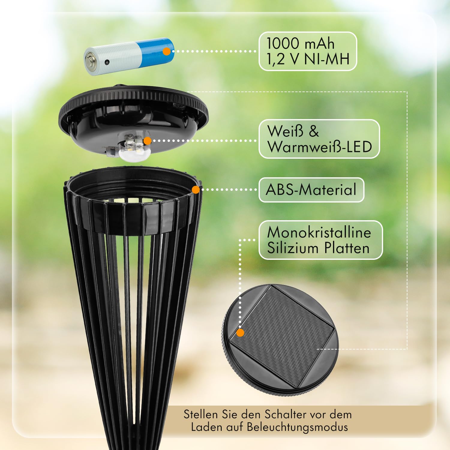 MAGGIFT Solar Pathway Lights – Weatherproof Outdoor Garden Decor, 6 Pack