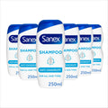 Sanex Anti-Dandruff Shampoo - Nourishing & Gentle Scalp Care - 6 x 250ml